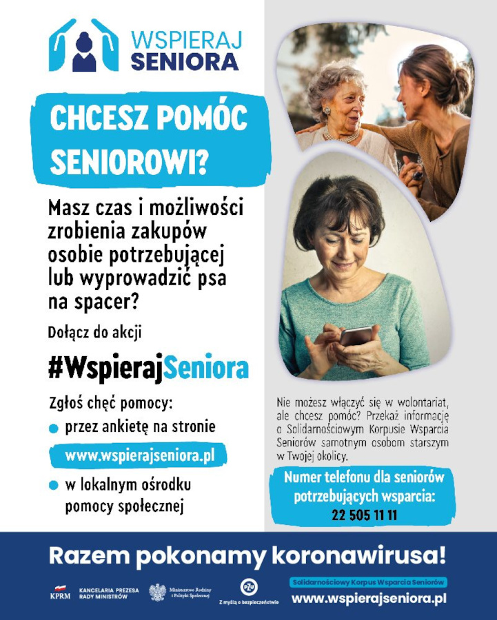 Program Wspieraj Seniora - Solidarnościowy Korpus Wsparcia