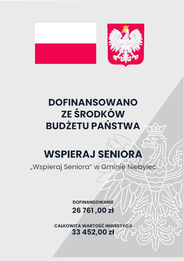 Plakat programu Wspieraj Seniora